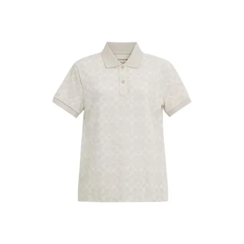 COACH SS24 Поло Женское Серое