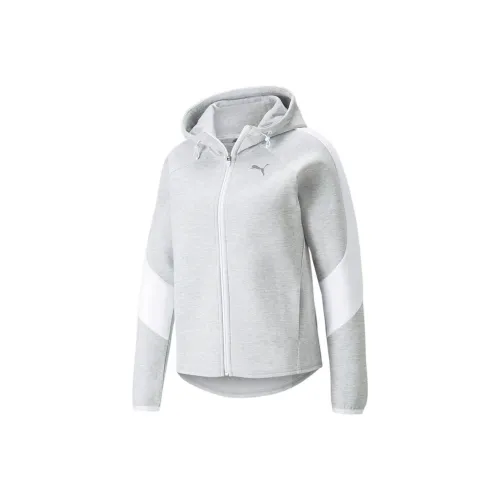 PUMA EVOSTRIPE Светло-серые Женские Куртки