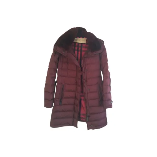 Burberry Пуховик Женский Бордовый
