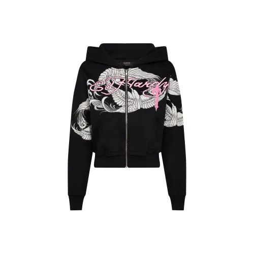 ED HARDY X Trapstar Collaboration FW24 Куртка Женская Черная