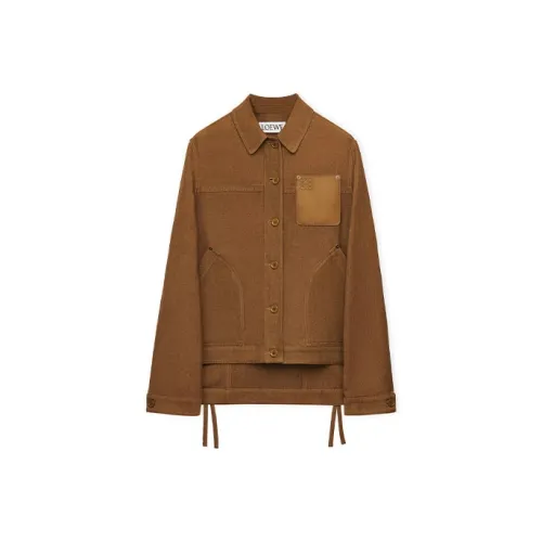LOEWE SS23 Каштаново-коричневый Женские Куртки