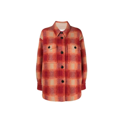 ISABEL MARANT ETOILE Куртки Пальто Женские Закатный оранжевый