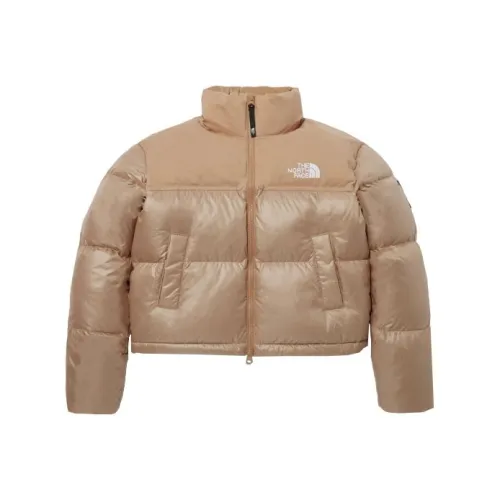 THE NORTH FACE Novelty Nuptse Пуховик Женские Бежевый Коричневый