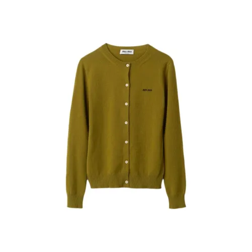MIU MIU Зеленый Женский Трикотаж