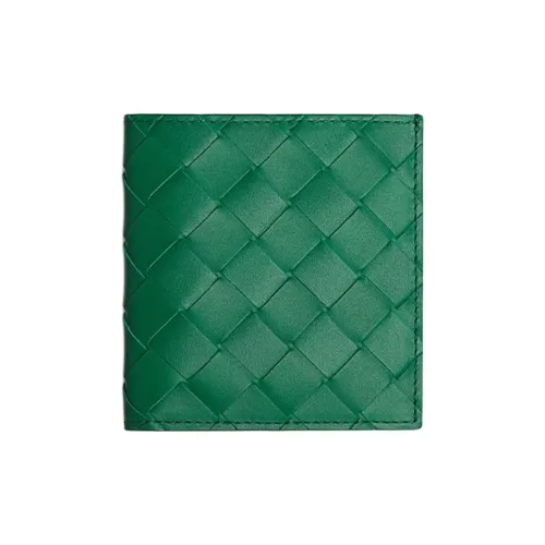 Bottega Veneta Коровья кожа Держатель для карт кошелек Мужской Зеленый