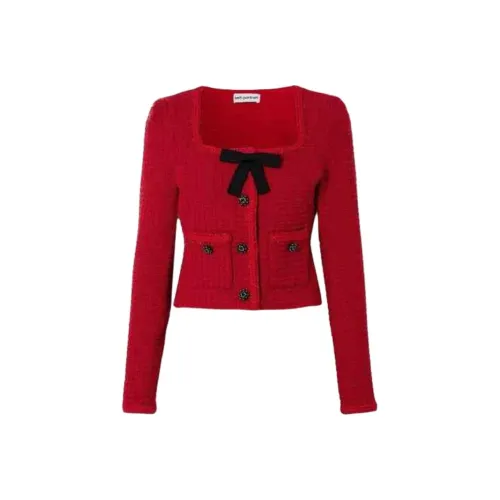 Self Портрет Куртки Пальто Женские Red