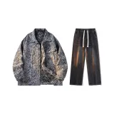 Set (Blue Top + Black Jeans)  
Комплект (Синий топ + Черные джинсы)