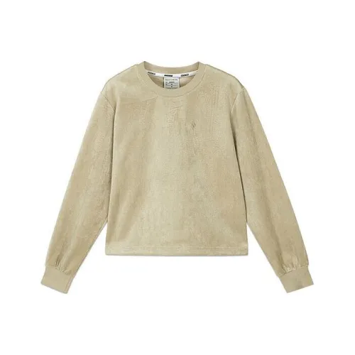 Skechers Свитшот Женский Бежевый Коричневый