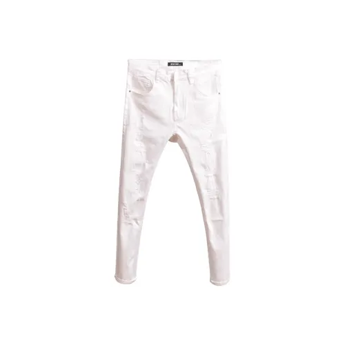 JIKENDI Белый Мужской Джинсы