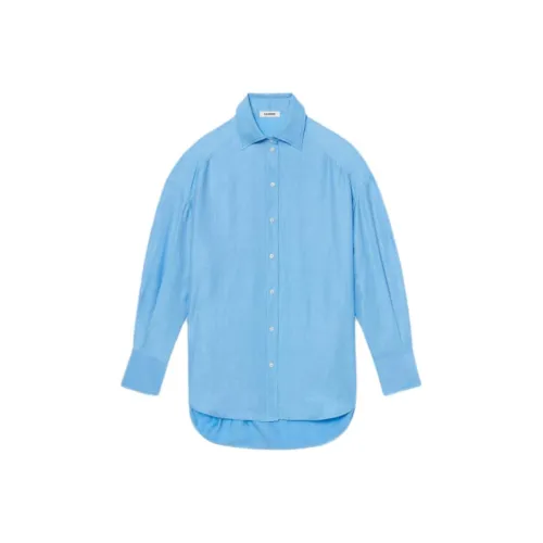 SANDRO Небесно-голубые Женские Рубашки