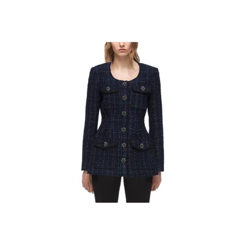 Self Портрет Синий Женские Куртки