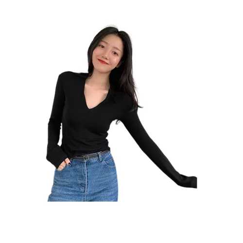 Puppytown T-Shirt Женская Черная