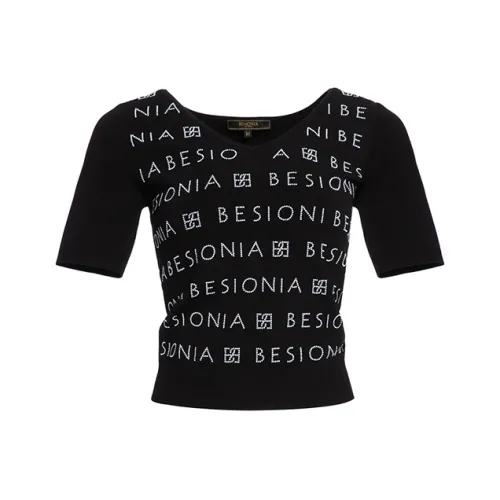 BESIONIA Черные Женские Т-рубашки