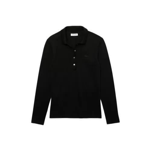 LACOSTE Поло Женское Черное