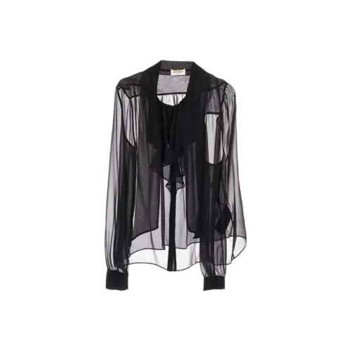 SAINT LAURENT Черные Женские Рубашки