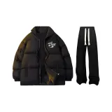 Чёрный+Чёрный Повседневные Брюки K097