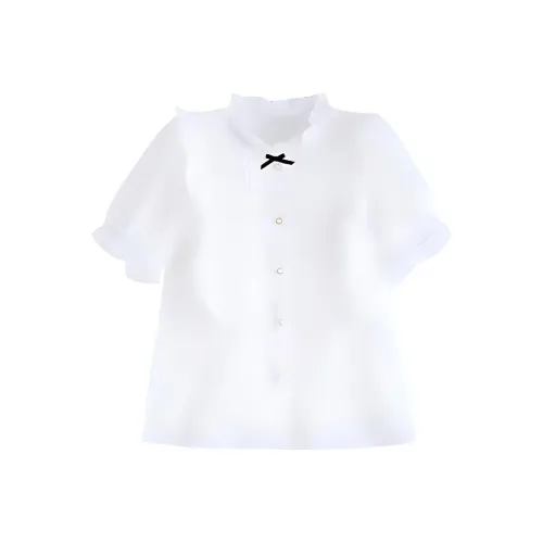 ETSE Шифон Рубашка Женская Белая