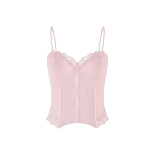 Tiger Mist Nila CORSET Топ Топ на бретелях Женский Розовый
