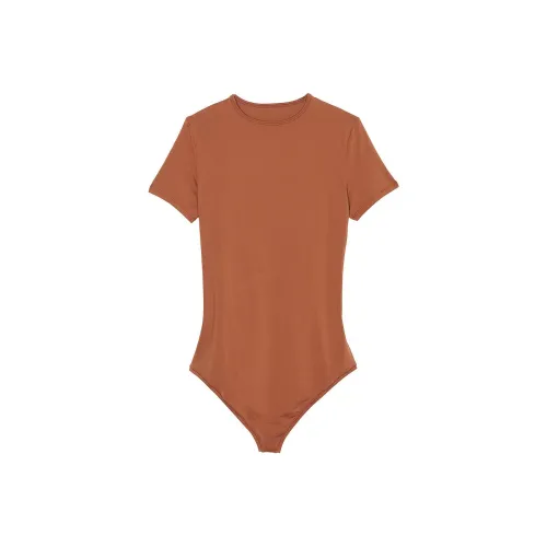 Victoria's Secret Розовый Основа Эластичный Комбинезон Карамель Комбинезон Женские Карамель