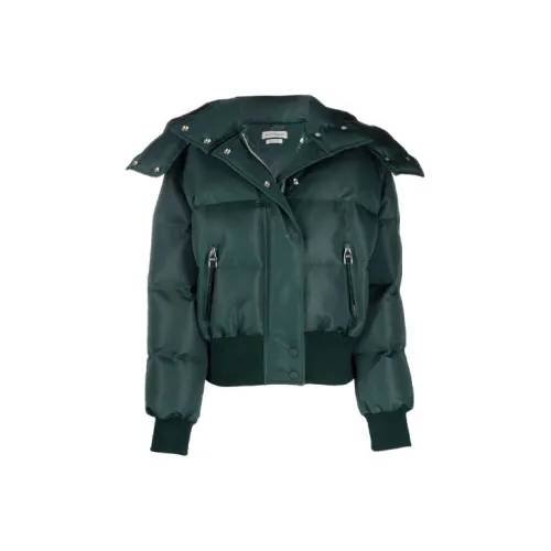Alexander McQueen Зеленая Женская Пуховая Куртка
