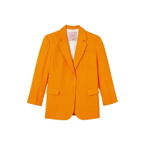Sandro Chaqueta DE Sastre Куртки Пальто Женские Оранжевый