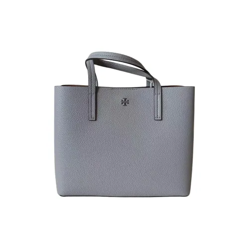 TORY BURCH Blake Личиевая кожа Коровья кожа Тоут Сумка Сумка для покупок Сумка Стандартная Женская Туманный серый Синий