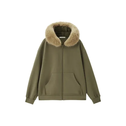 Giordano 54 Оливково-зеленая Женская Куртка