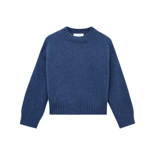 PRINGLE OF SCOTLAND SS24 Кашемировый свитер женский синий