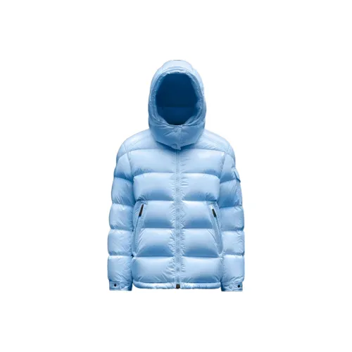 Moncler Mel Series FW22 Пуховик Женский Светло-фиолетовый Синий