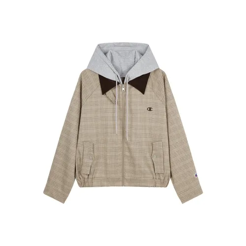 Champion FW24 Спортивный Шик Куртки и Пальто Женские Светлый Хаки