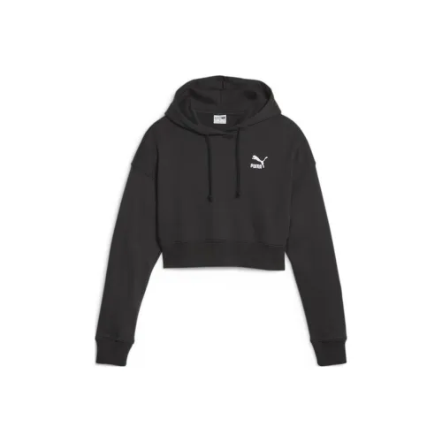 PUMA CLASSICS Укороченный худи TR Толстовка Женская Черная