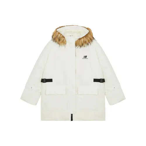 New Balance совместный бренд Пуховик Зимний Женский Белый