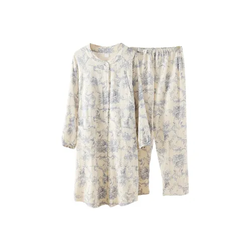 FARO Pajama Комплект Женский Белый Синий Керамика