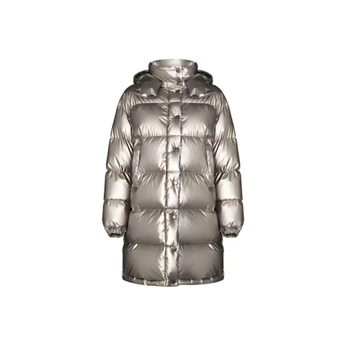 Moncler Металлик Женские Пуховики