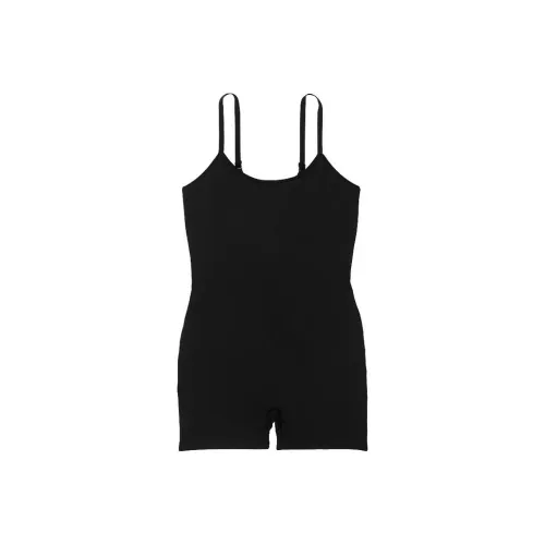 Victoria's Secret Розовый The Wave Soft Seamless Комбинезон Чисто черный Комбинезон Женские Чисто черный