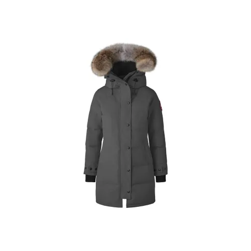 Canada Goose пуховик PARKA пальто женское графитового цвета