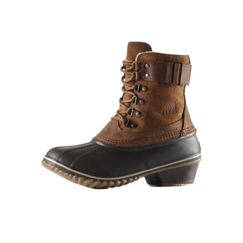 SOREL Зимний Фантазийный Кружево II Короткие Снежные Ботинки Женские Коричневый