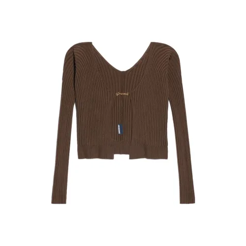 Jacquemus Трикотаж Женский Темно-Коричневый