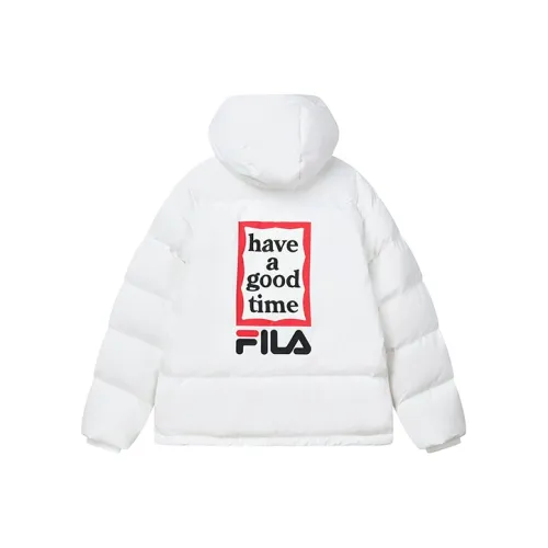 FILA Стандартный белый Женская пуховая куртка