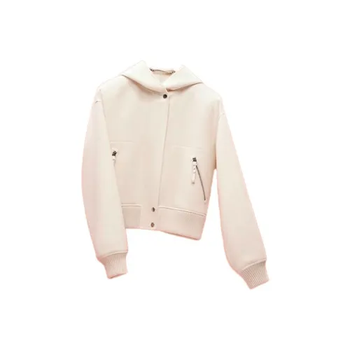 HERMES Экрю Женские Куртки