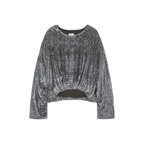 DRIES VAN NOTEN FW24 Рубашка Женская Угольно-Серый