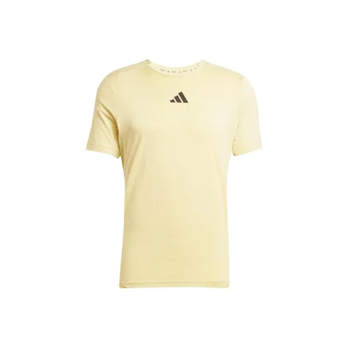 Adidas Climacoolairchill T Рубашка Мужская Пудра Желтый Pure Сера Желтый