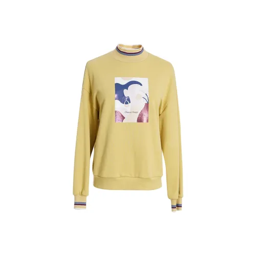 OUNIXUE Лимонно-желтый Женские Свитшоты