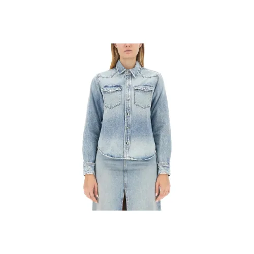 KHAITE Небесно-голубые Женские Рубашки