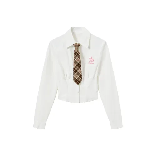 BETTERSAY Белые Женские Рубашки