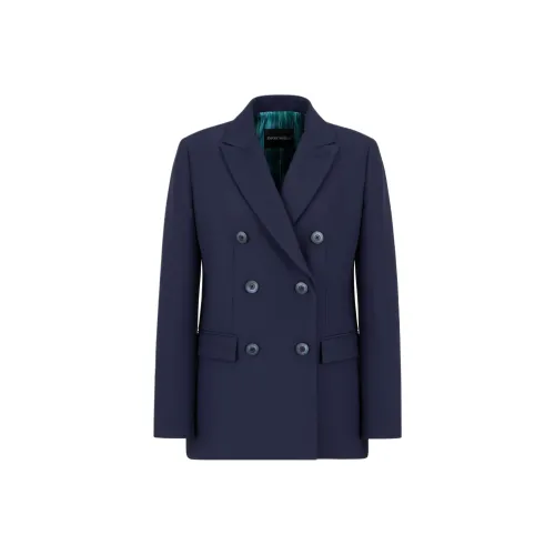 EMPORIO ARMANI FW24 Куртки и пальто Женские Синий