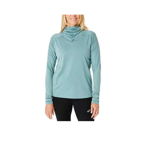 Asics Metarun Толстовка Женская Серая Зеленая