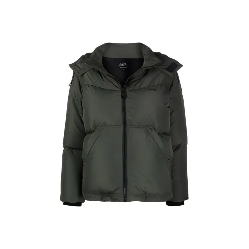 A.P.C Зеленые Женские Пуховики
