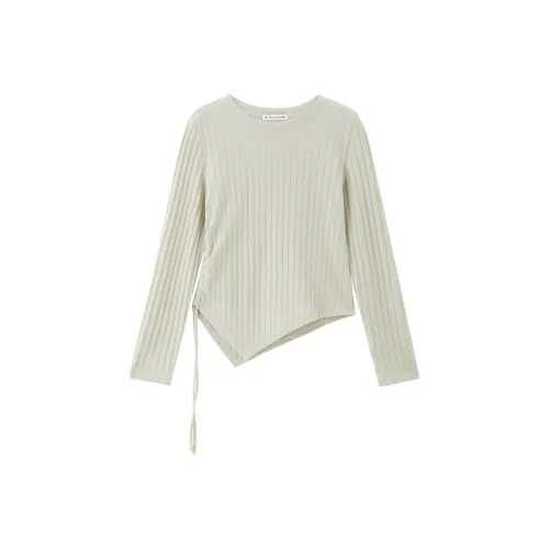 Giordano T-рубашка Женская 55 Светло-серый Зеленый