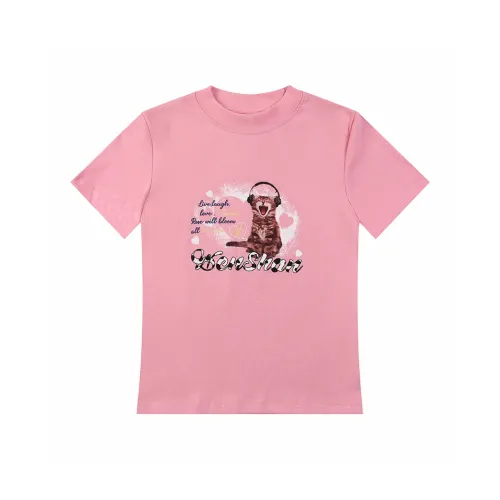 Wen Shan Розовые Женские Футболки